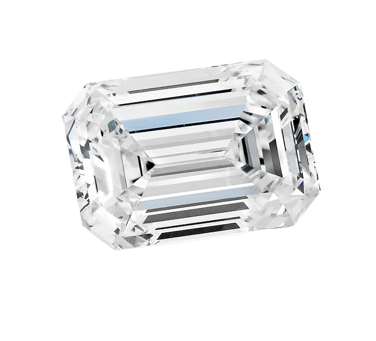 Emerald cut diamond