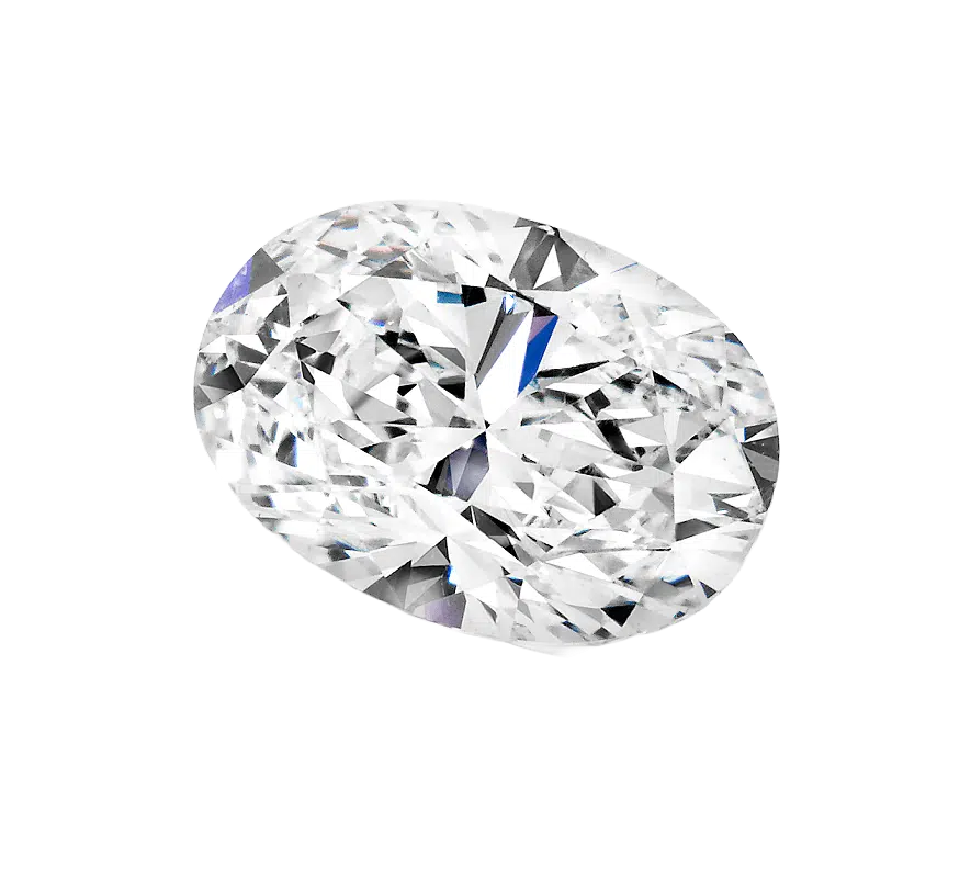 Oval cut diamond