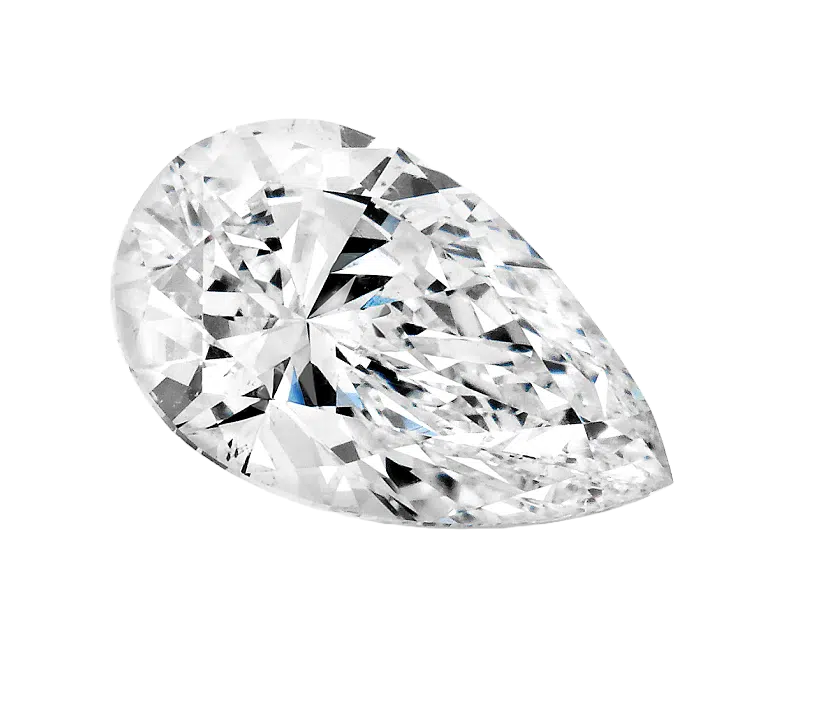 Pear cut diamond